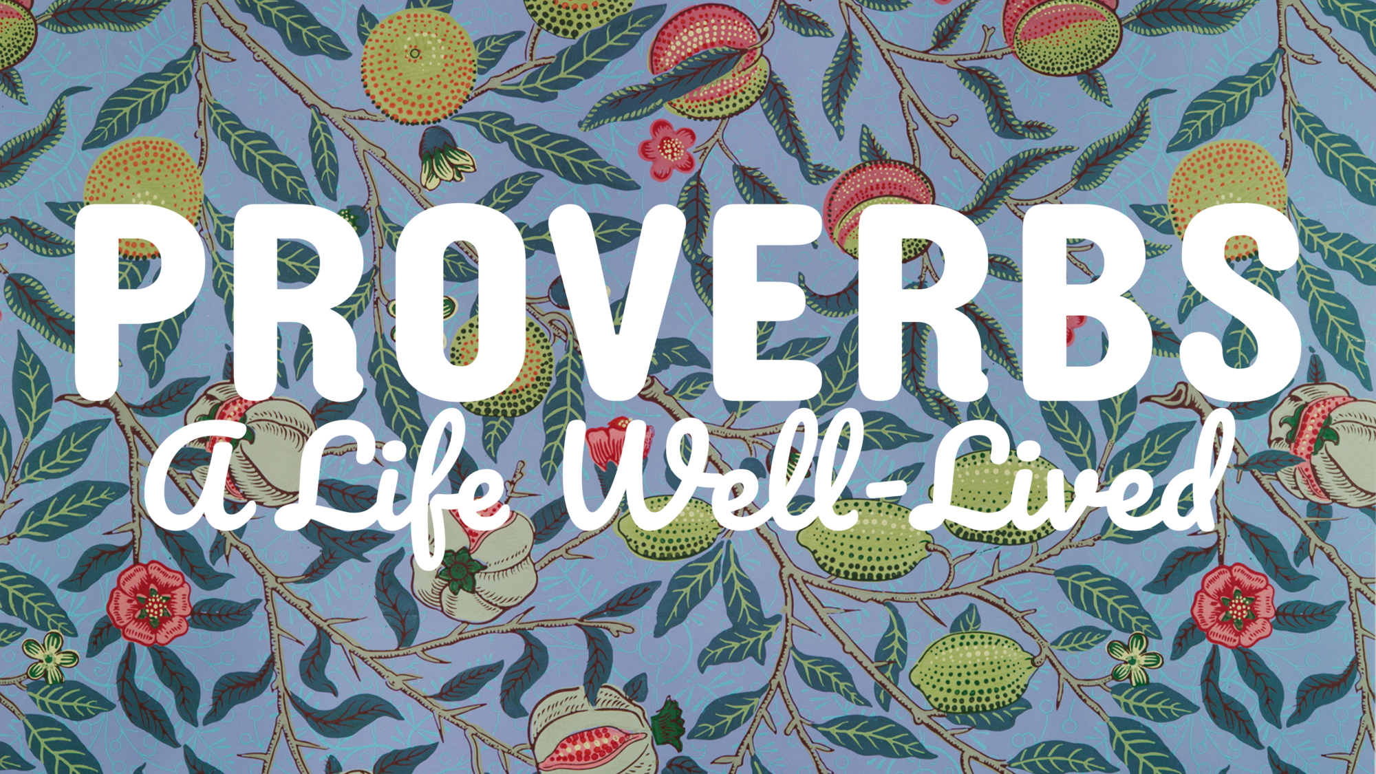 The Book of Proverbs | The Man of God – Waverly Place Baptist Church